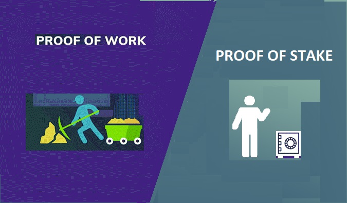 Crypto Proof of Work vs Proof of Stake Algorithm Consensus. Similarities and Differences